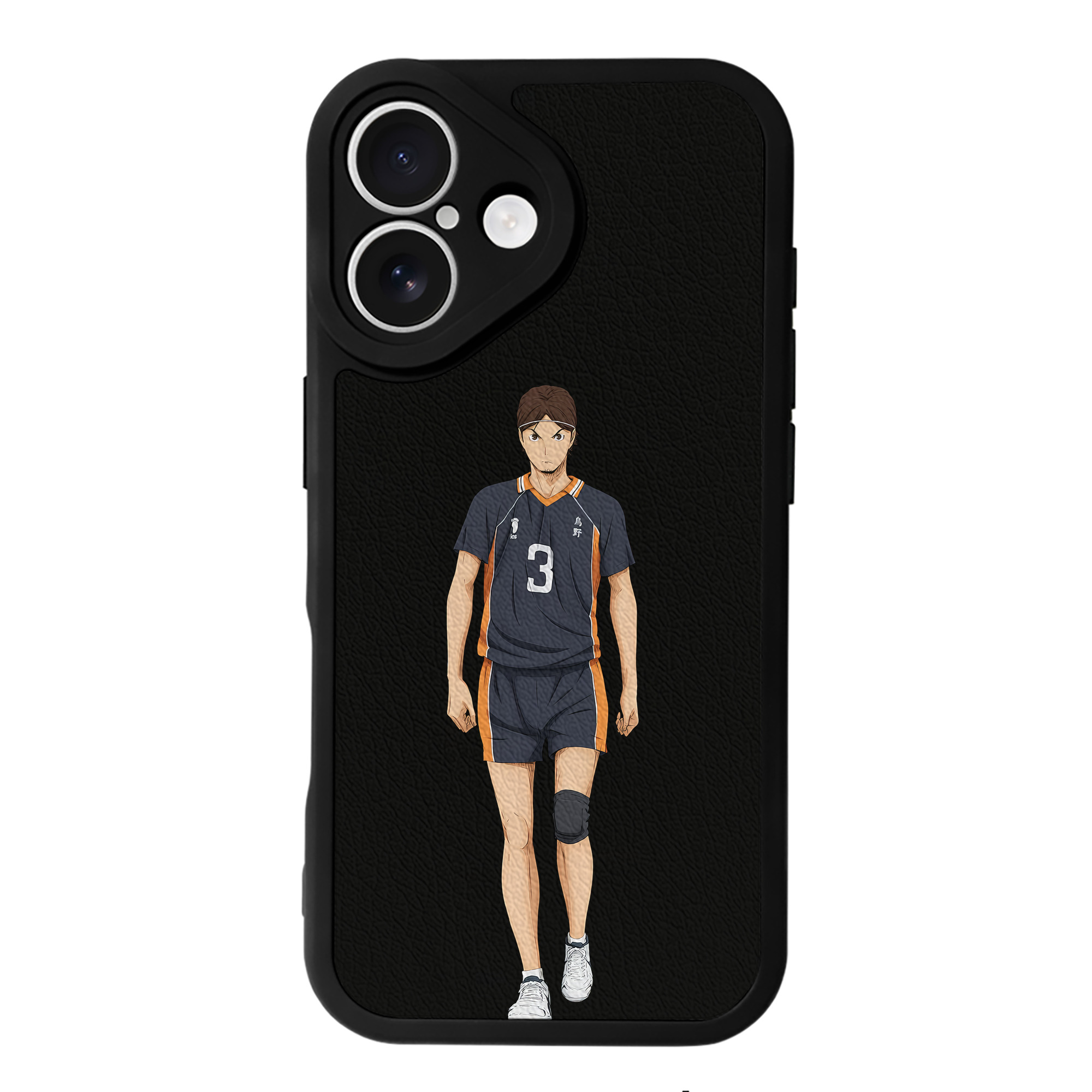 （画像用） ハイキュー!! Haikyu!! 【iPhone 16シリーズ対応】シリコンスマホケース（レザー調） 材質：シリコン